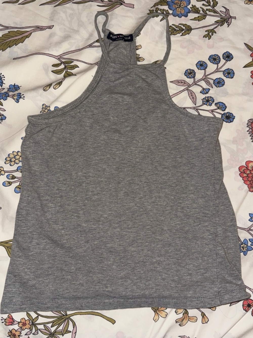 Grey Racerback Tank Top by Brandy Melville